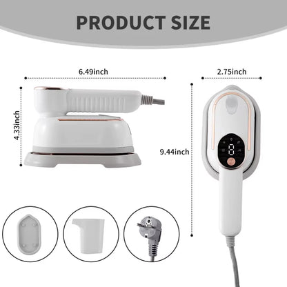 New 200Ml LED Digital Display Steam Iron Is a Portable Foldable Steam Iron and a Small Handheld Iron for Home Use Travel